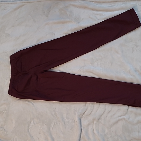 Women's Burgundy Chino Pants - Picture 5 of 5